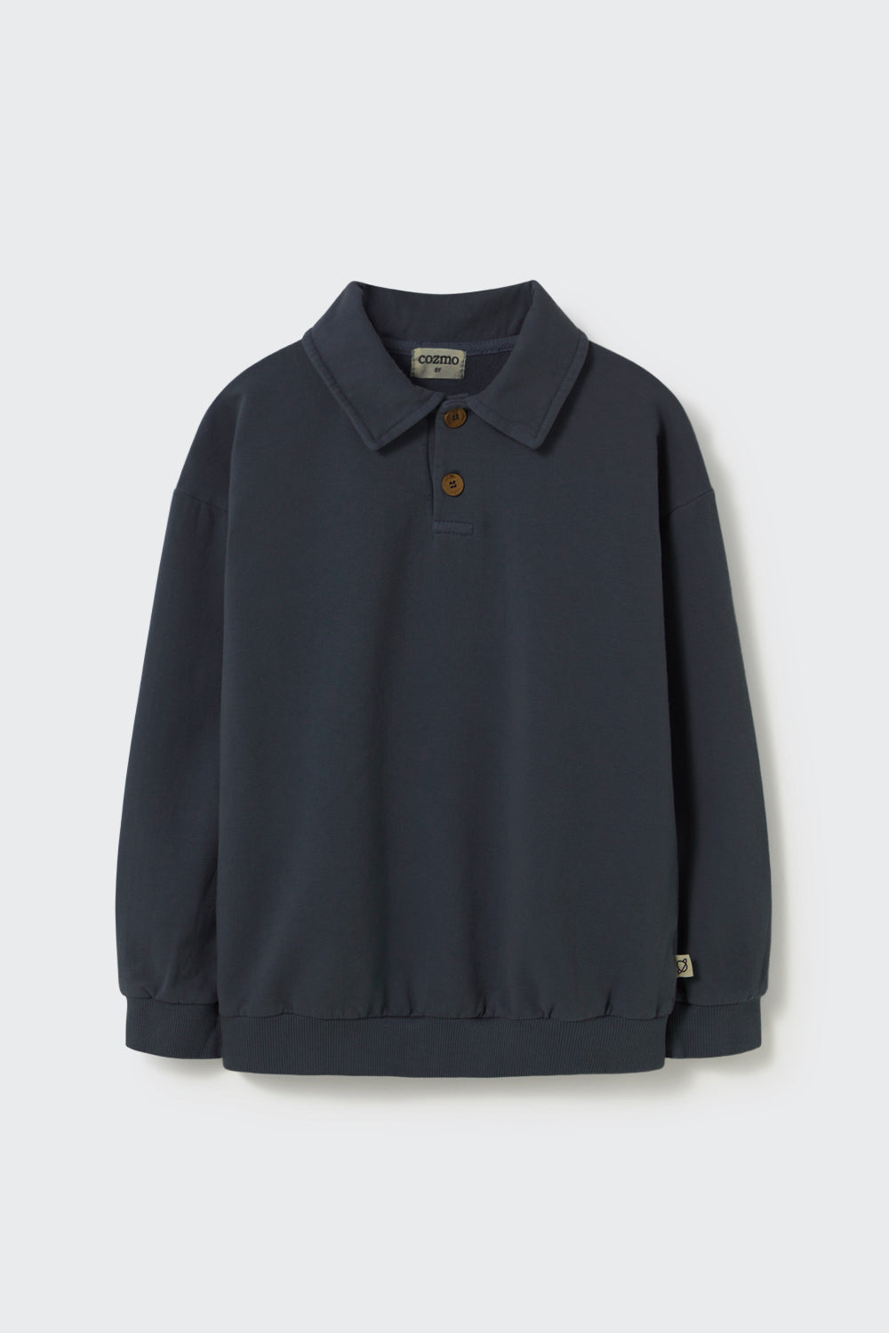 PIEROK234W6 ELASTIC FLEECE SWEATSHIRT - NAVY