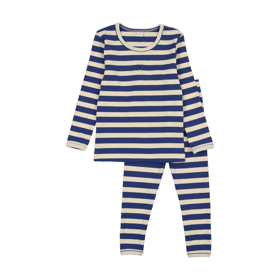 SP25095ST-Long Sleeve Stripe Set-COBLAT