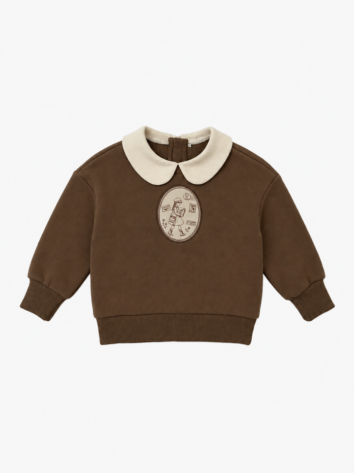 PM2603 GIRLS PATCH SWEATSHIRT