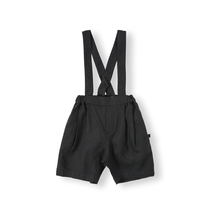 BNB26SHP04 SUSPENDER LINEN HALF PANTS - DARK NAVY