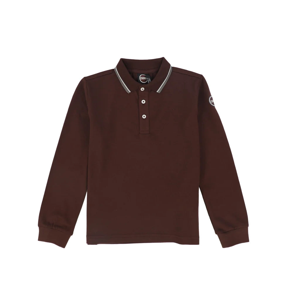 35000092N/4SH LONG SLEEVES PIQUET POLO - BRICK