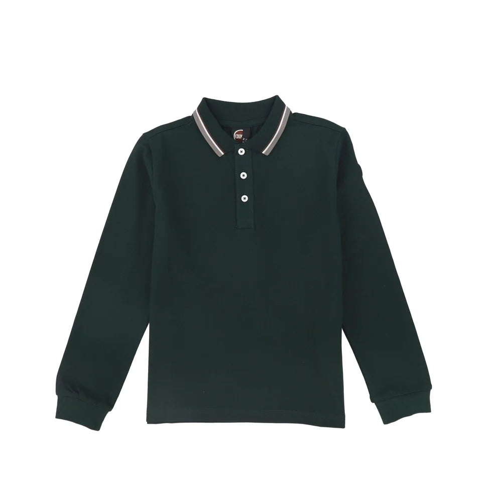 35000092N/4SH LONG SLEEVES PIQUET POLO - SEAWEED