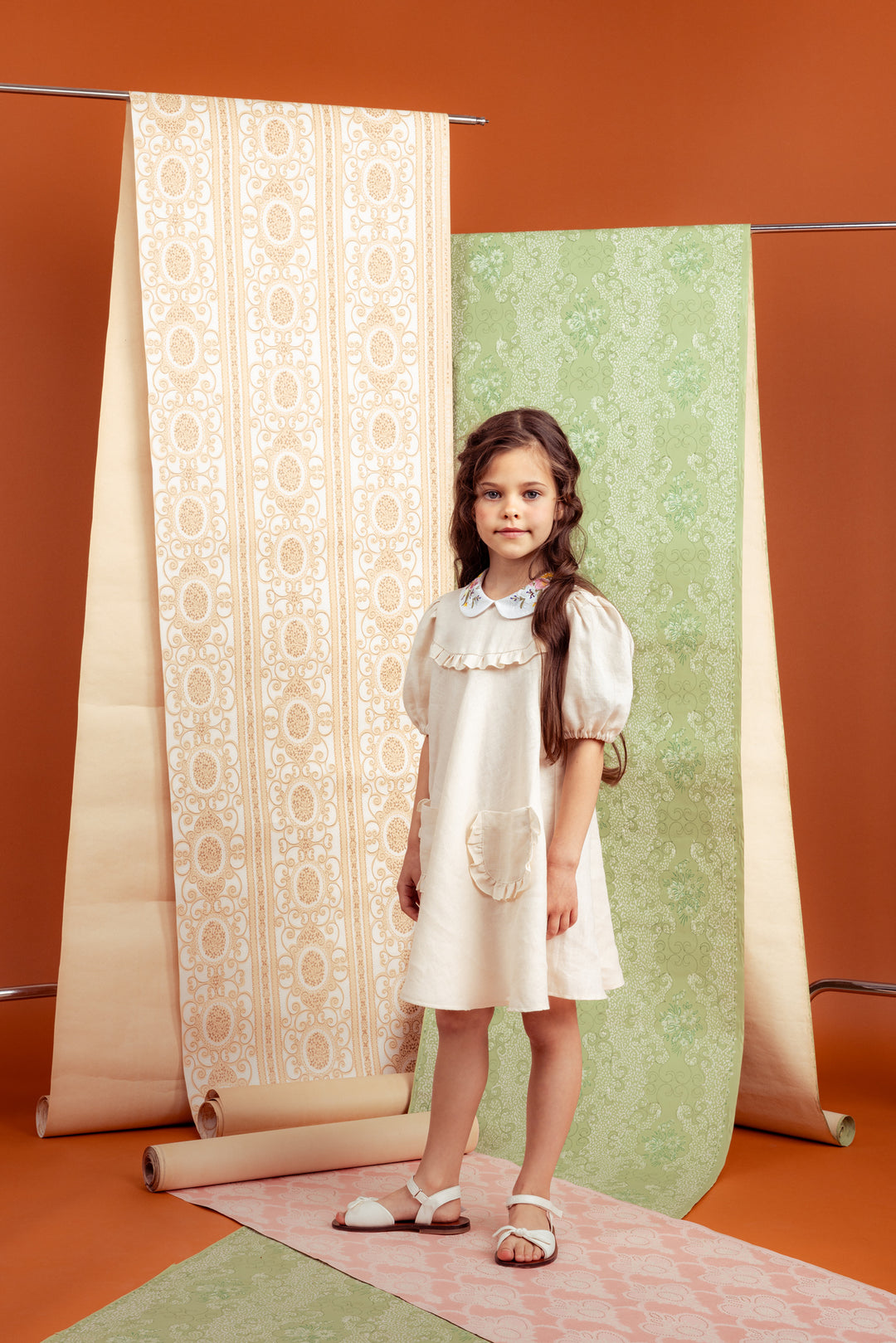 Aria Dress Linen-Beige