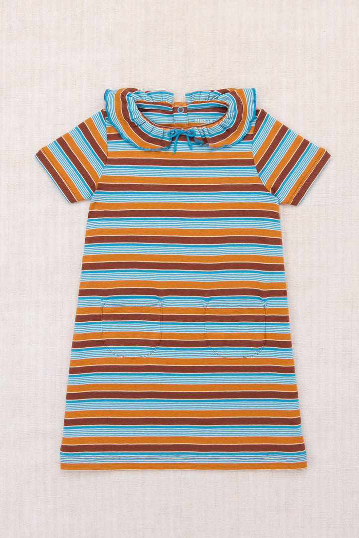 PATTIE DRESS-BRIGHT SKY AVENUE STRIPE