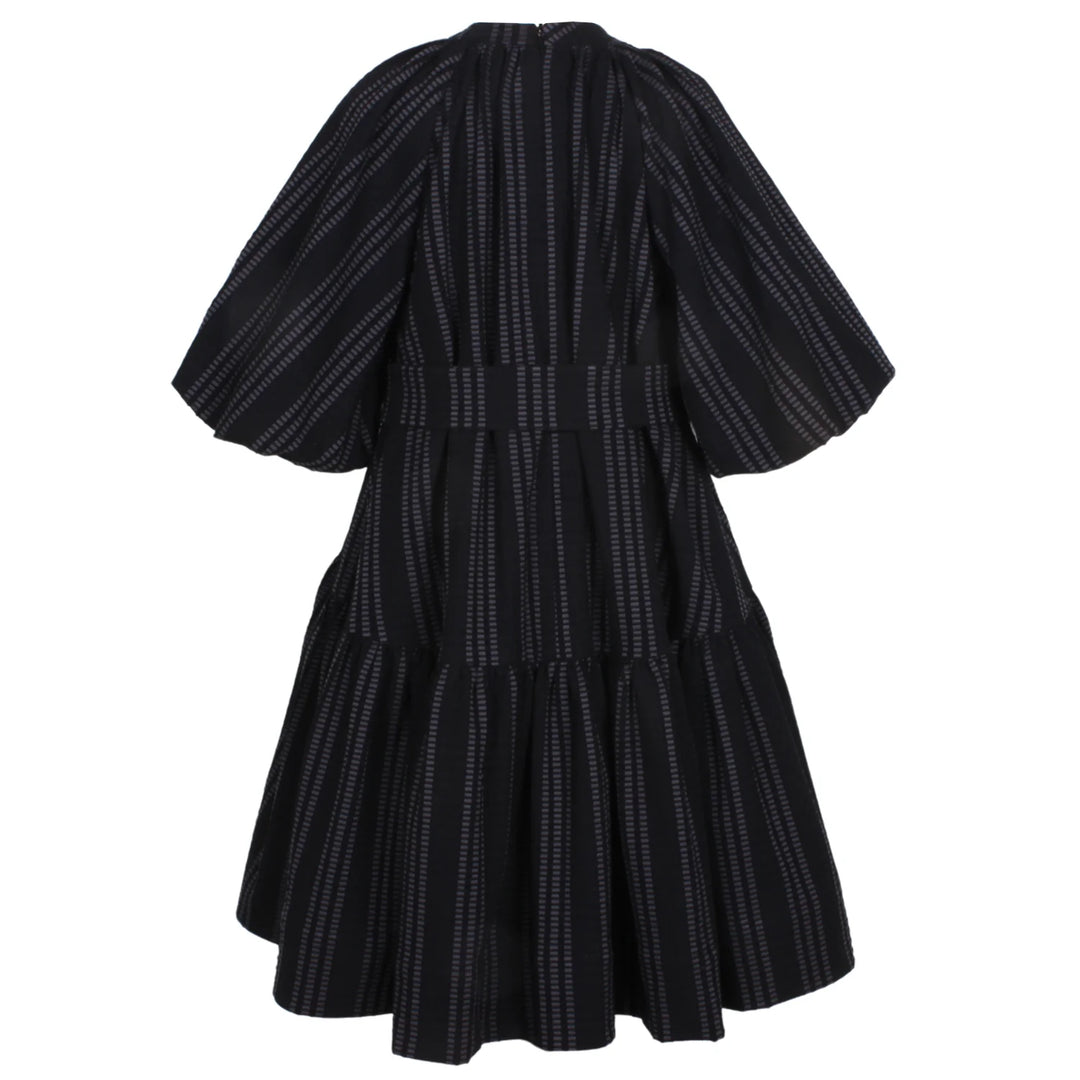 Mila Dress-Navy Stripe
