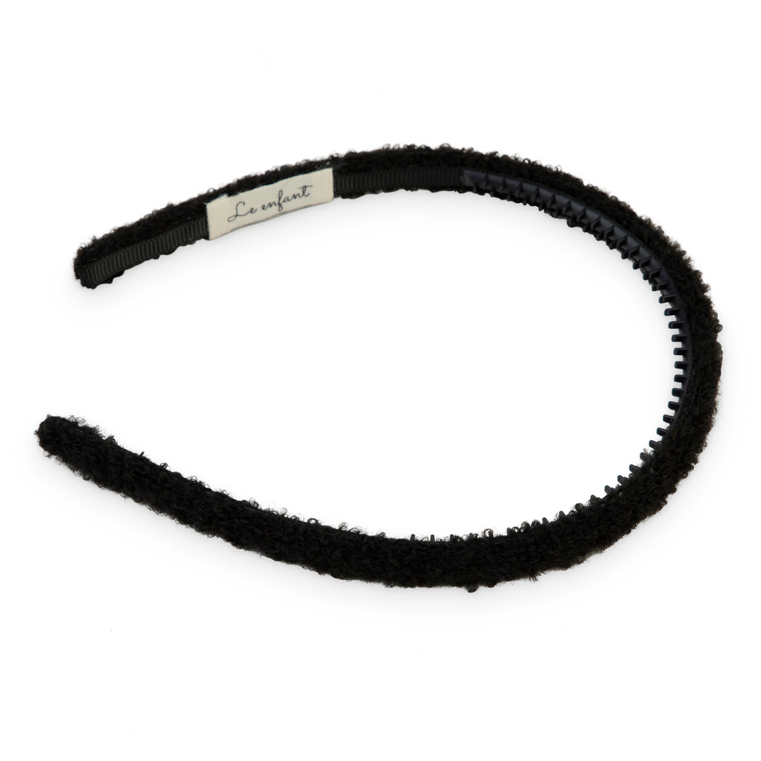 CASHMERE THIN HEADBAND BLACK