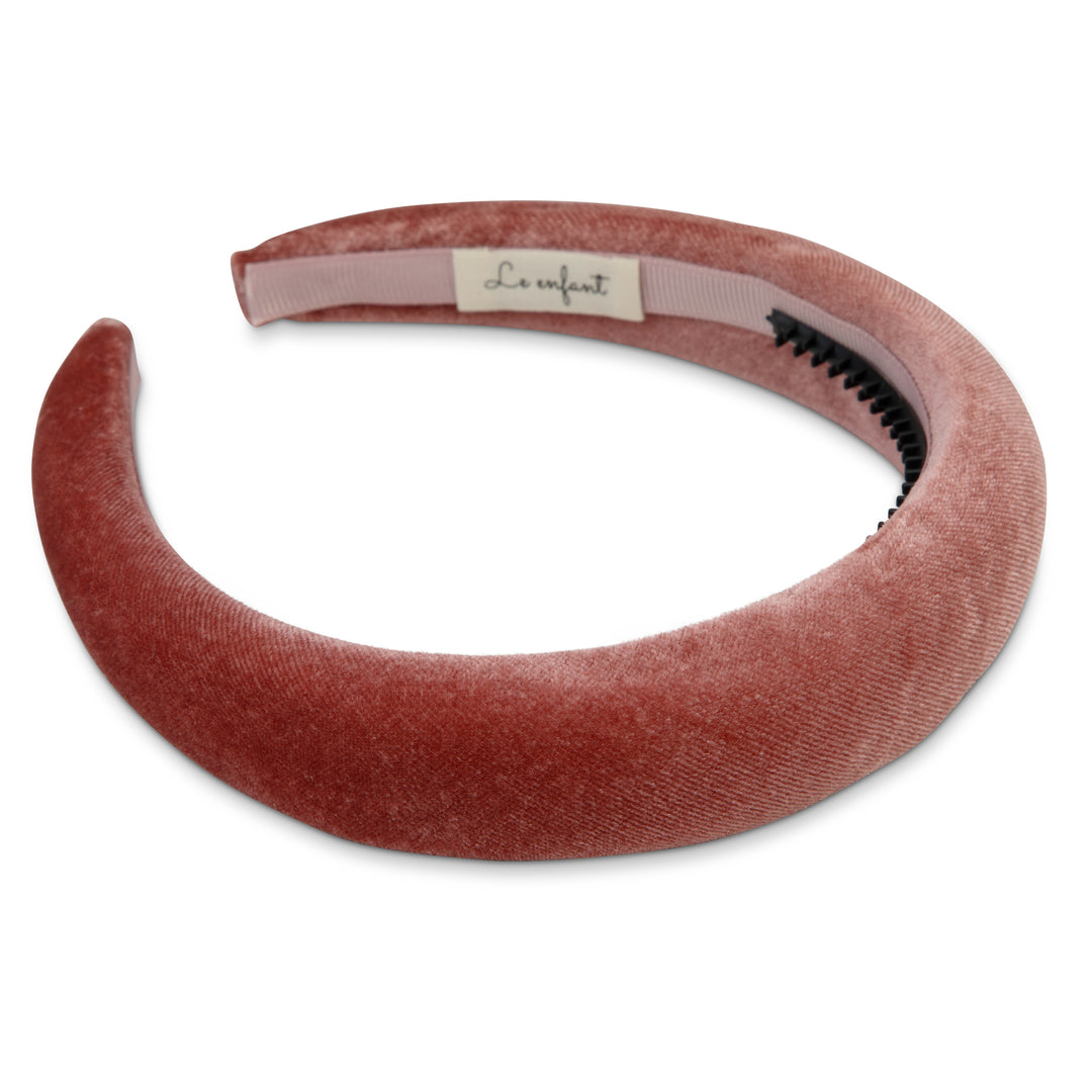 BASIC VELVET HEADBAND-PINK