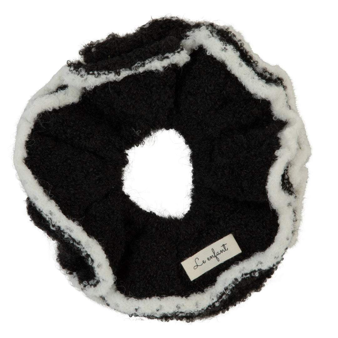 CASHMERE SCRUNCHIES-BLACK