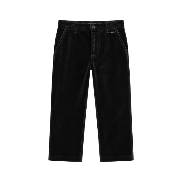 RVAWTRS2011BK VELVET PANTS - BLACK