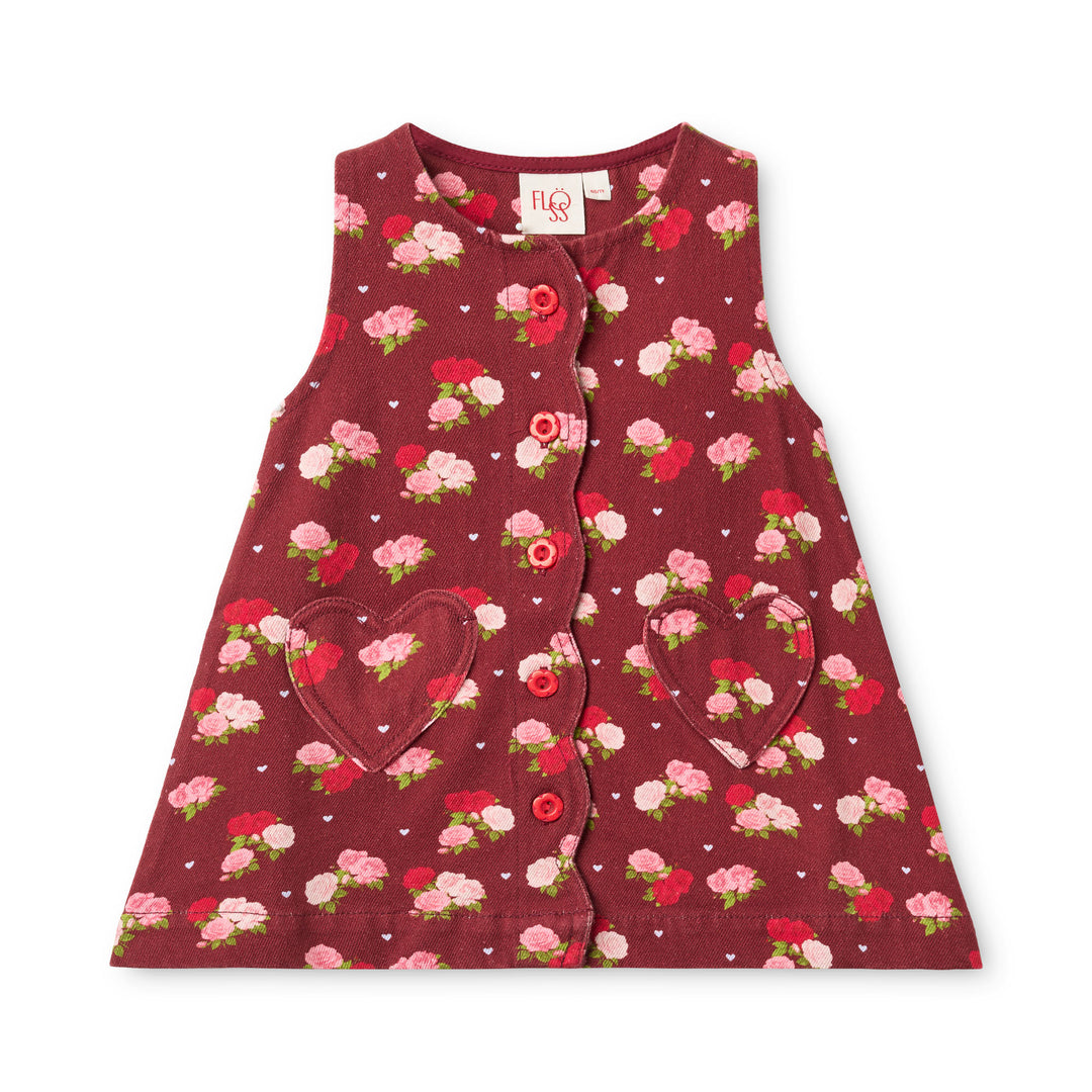 F11081-Riley Dress-Cranberry Rose