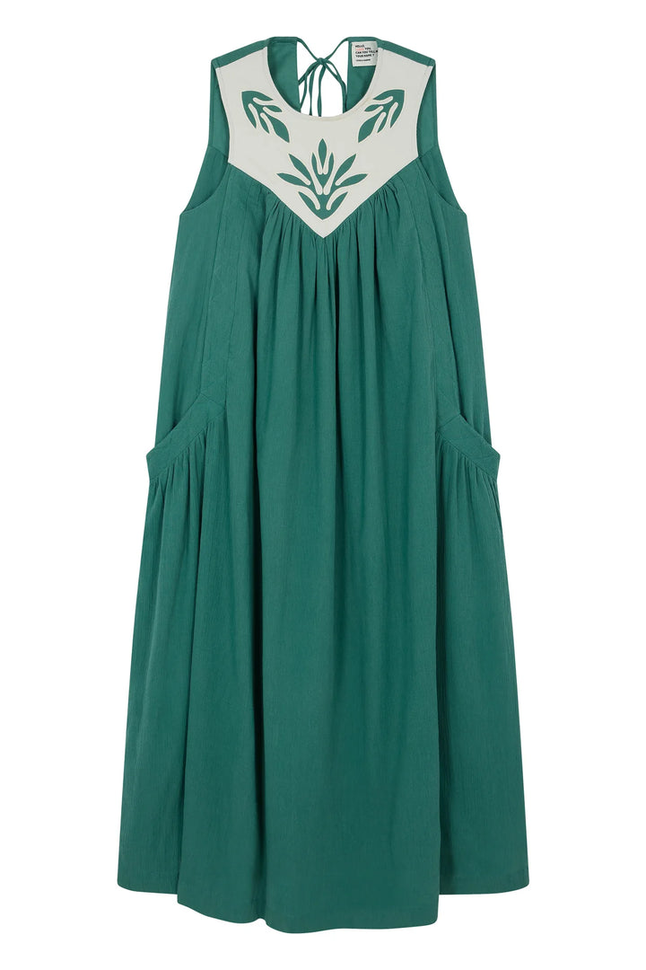 Robeen TCC01 Paros-Green Sleeveless long dress