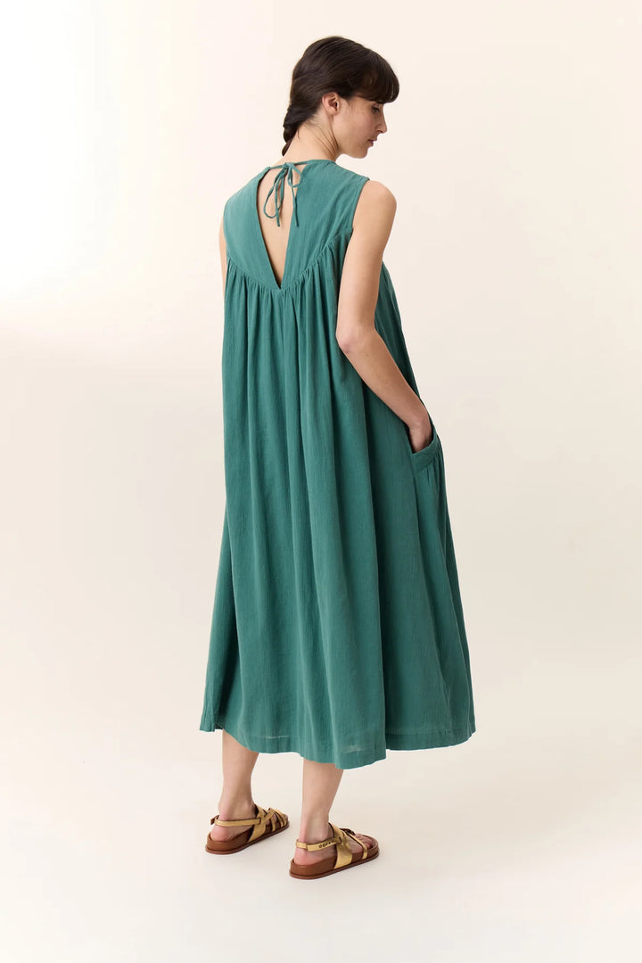 Robeen TCC01 Paros-Green Sleeveless long dress