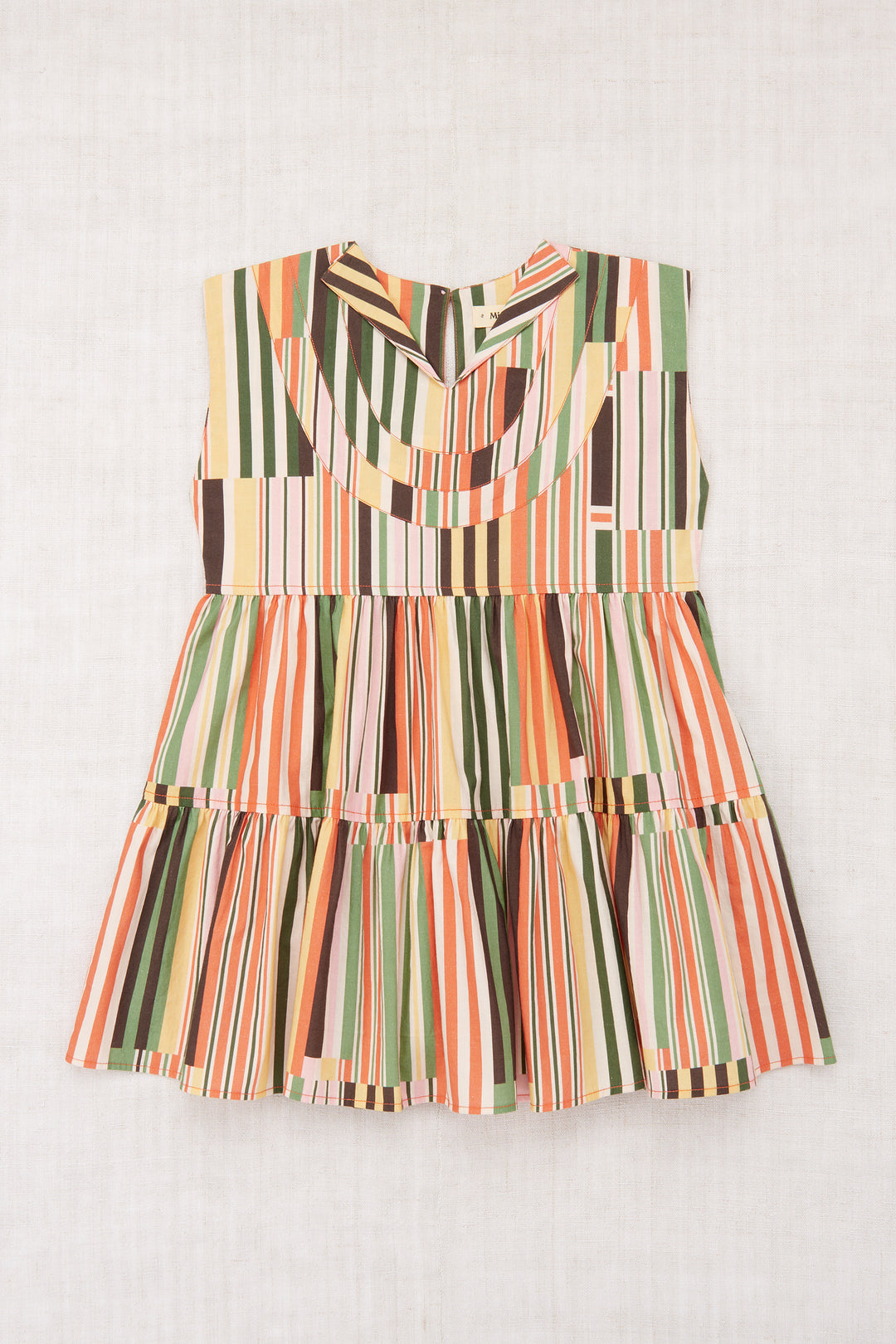 RUTHIE DRESS-Gamberetto Hodgepodge Stripe