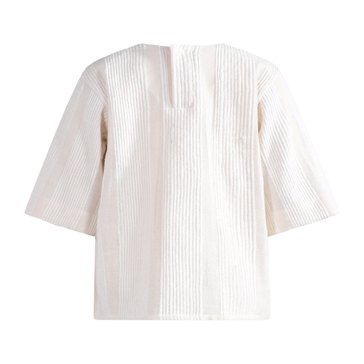 704 Top - White Rewoven
