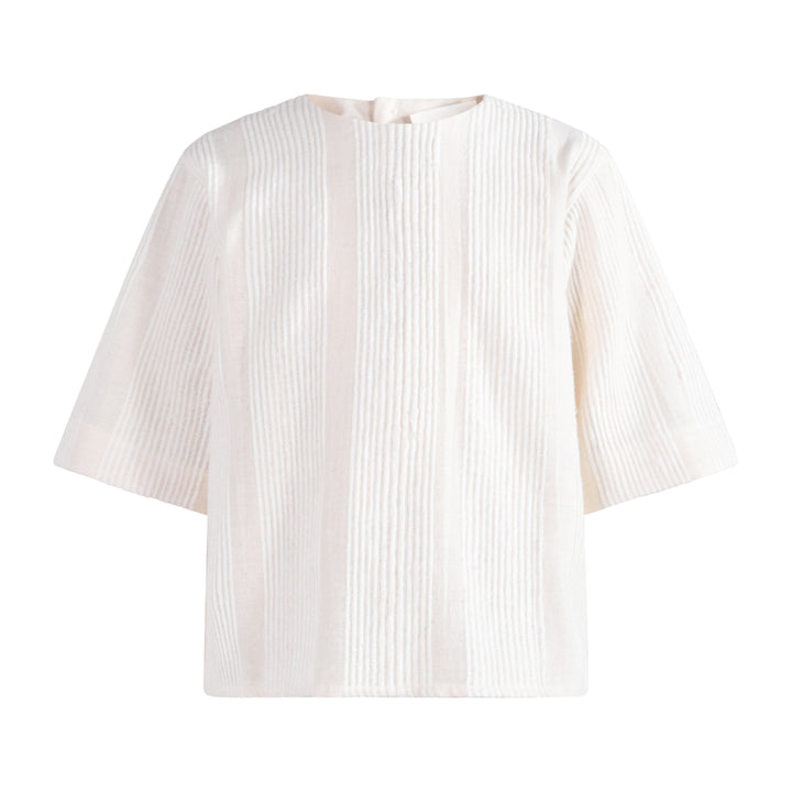704 Top - White Rewoven