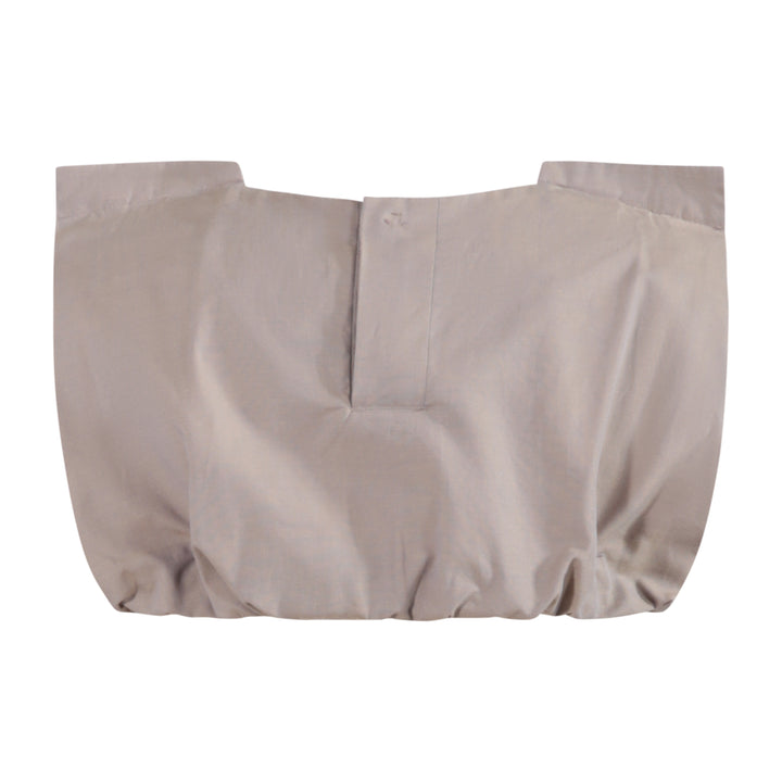 705D Tiny Crop Top - Brown Chambray