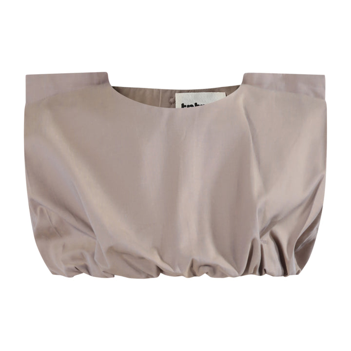 705D Tiny Crop Top - Brown Chambray