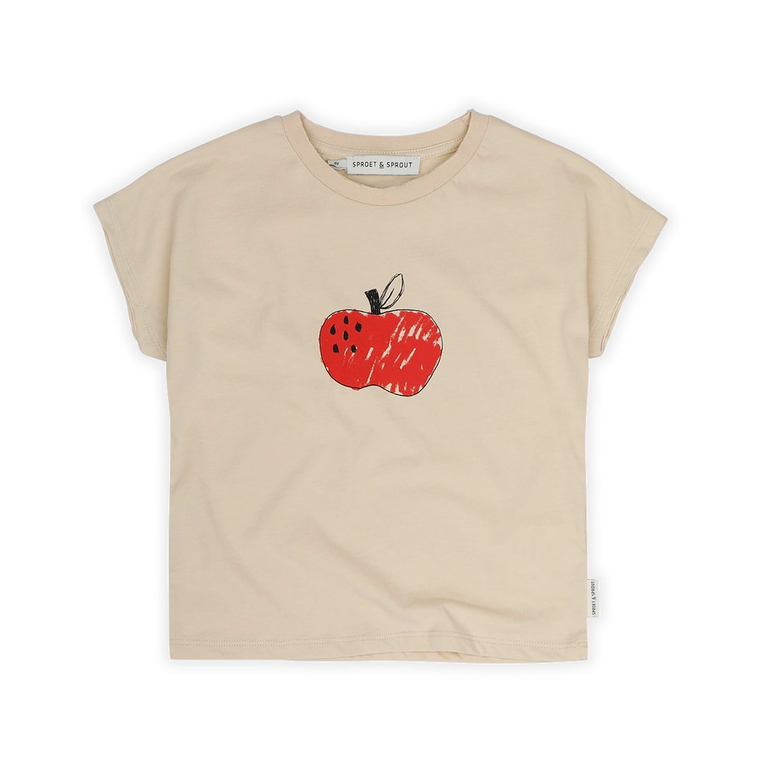 1630-SLEEVELESS T-SHIRT APPLE-Sesame