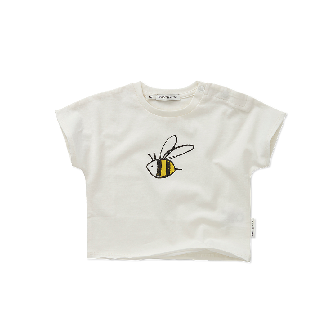 1789-BABY T-SHIRT BEE-Off-white