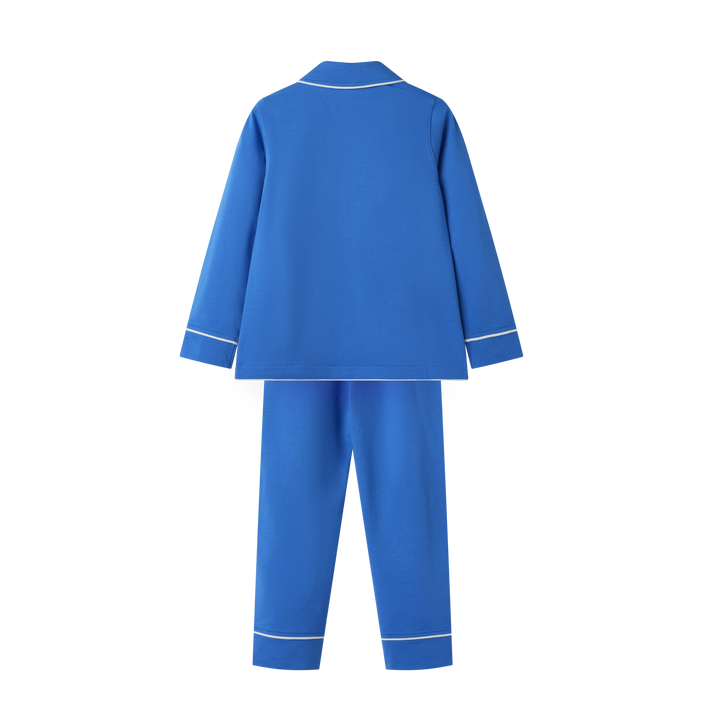 BUTTON DOWN PAJAMA-ROYAL BLUE