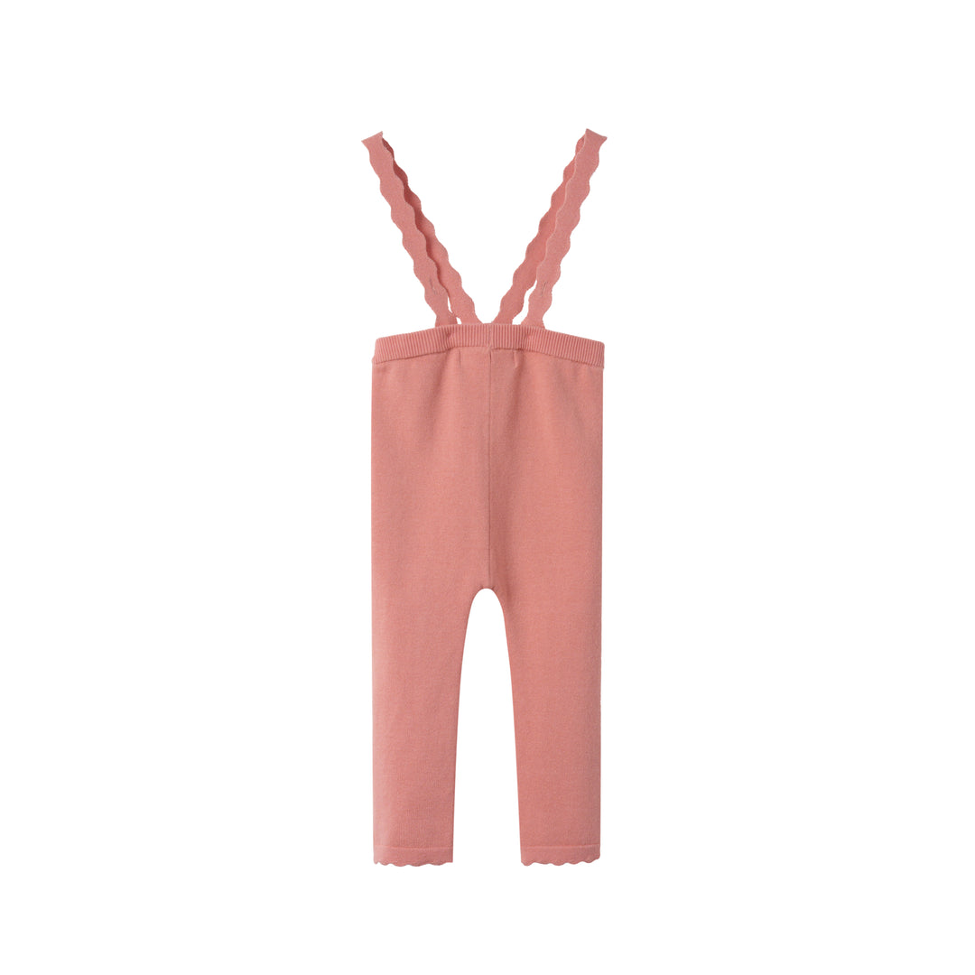 SUSPENDER LEGGING WITH SCALLOPED EDGING-SHERBET