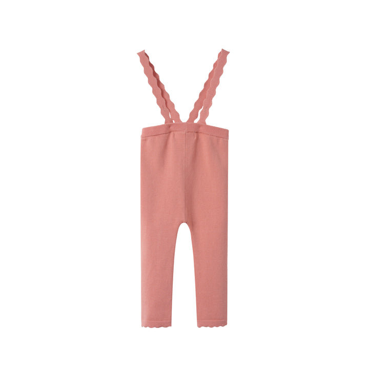 SUSPENDER LEGGING WITH SCALLOPED EDGING-SHERBET