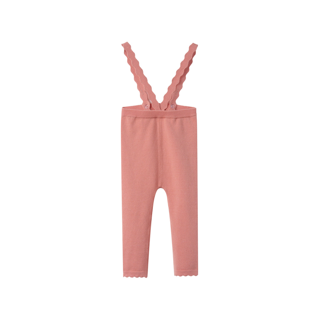 SUSPENDER LEGGING WITH SCALLOPED EDGING-SHERBET