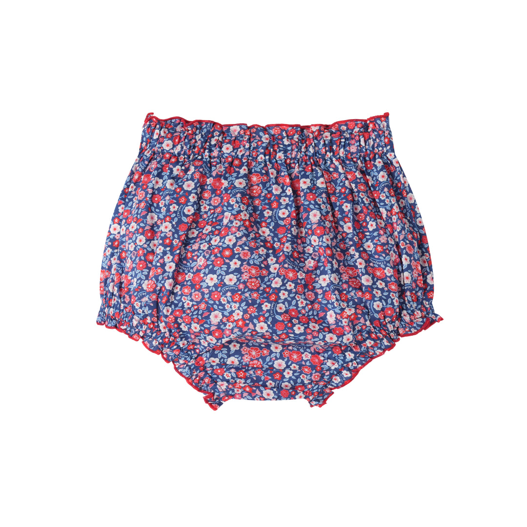 FLORAL BLOOMER WITH BOW-LIBERTY FLORAL