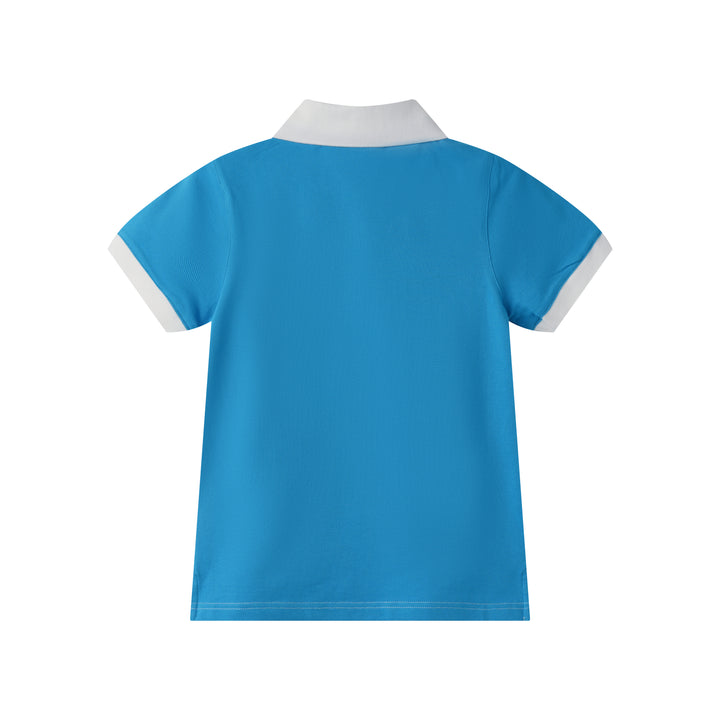 TIP END SHORT SLEEVE POLO-AZURE BLUE