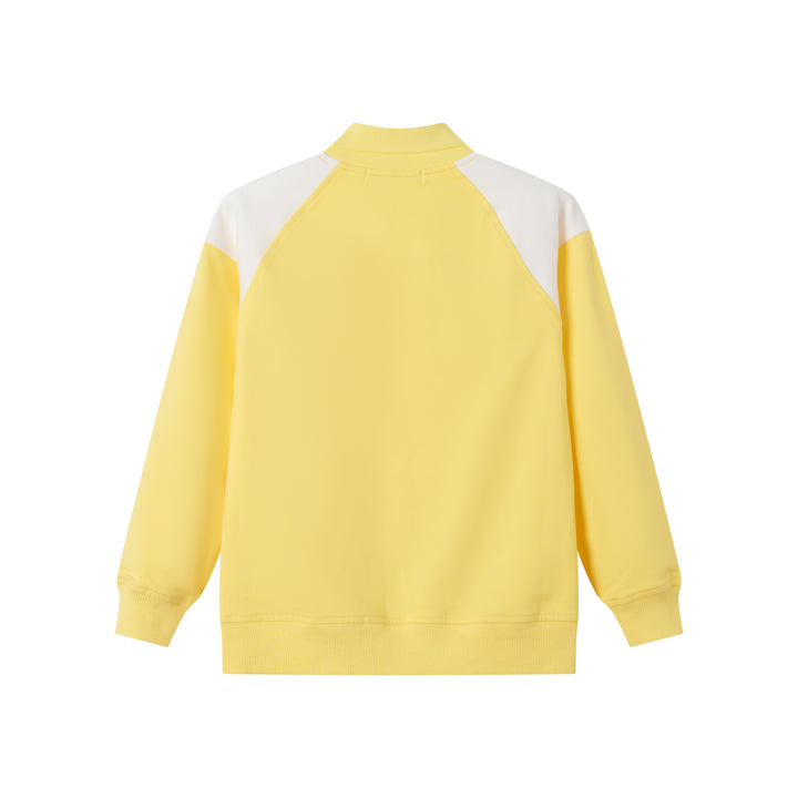 DROPSHOULDER RUGBY WITH EMBROIDERY-YELLOW