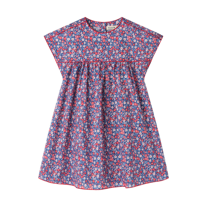 DROP SHOULDER FLORAL DRESS-LIBERTY FLORAL