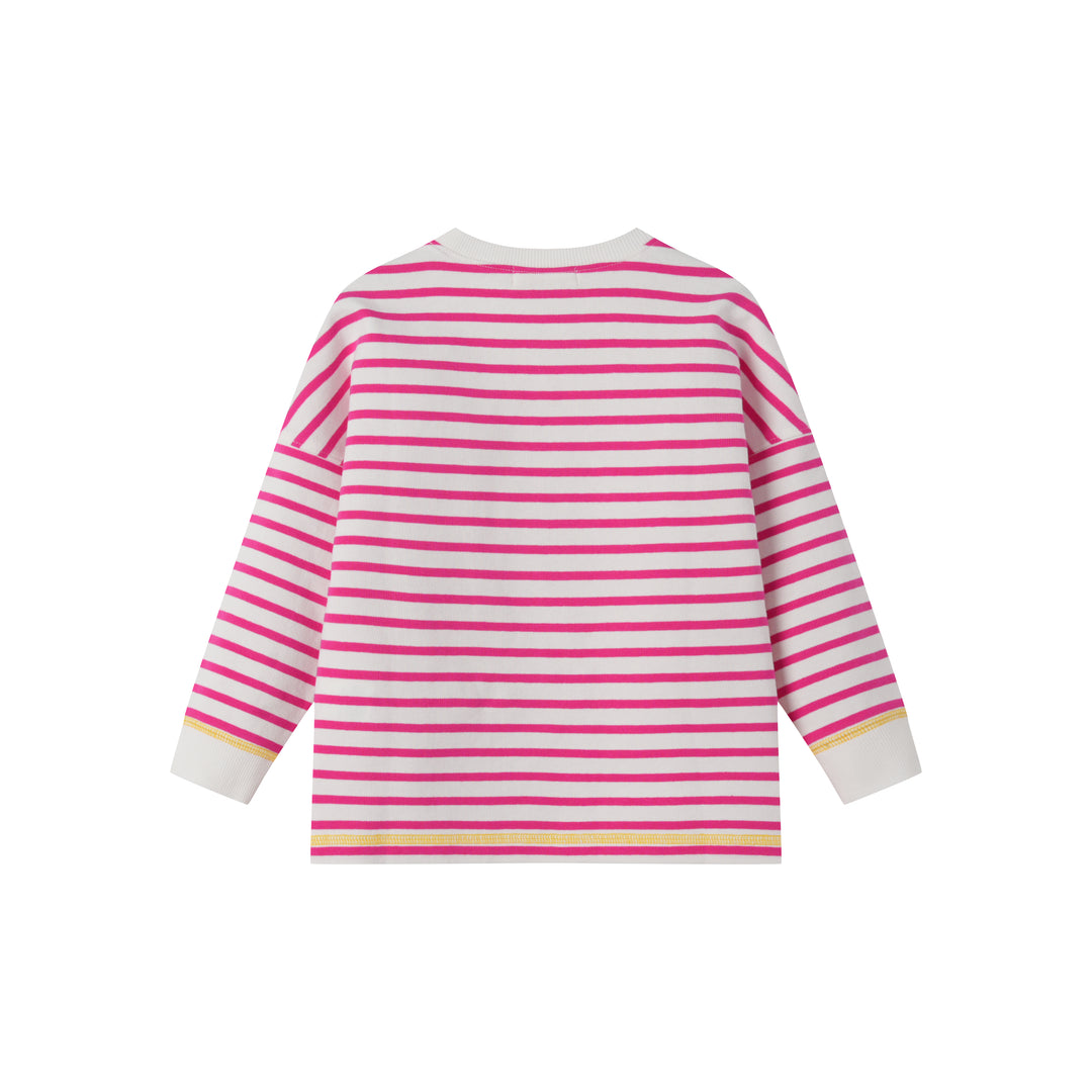 STRIPED SWEATSHIRT-PINK STRIPED