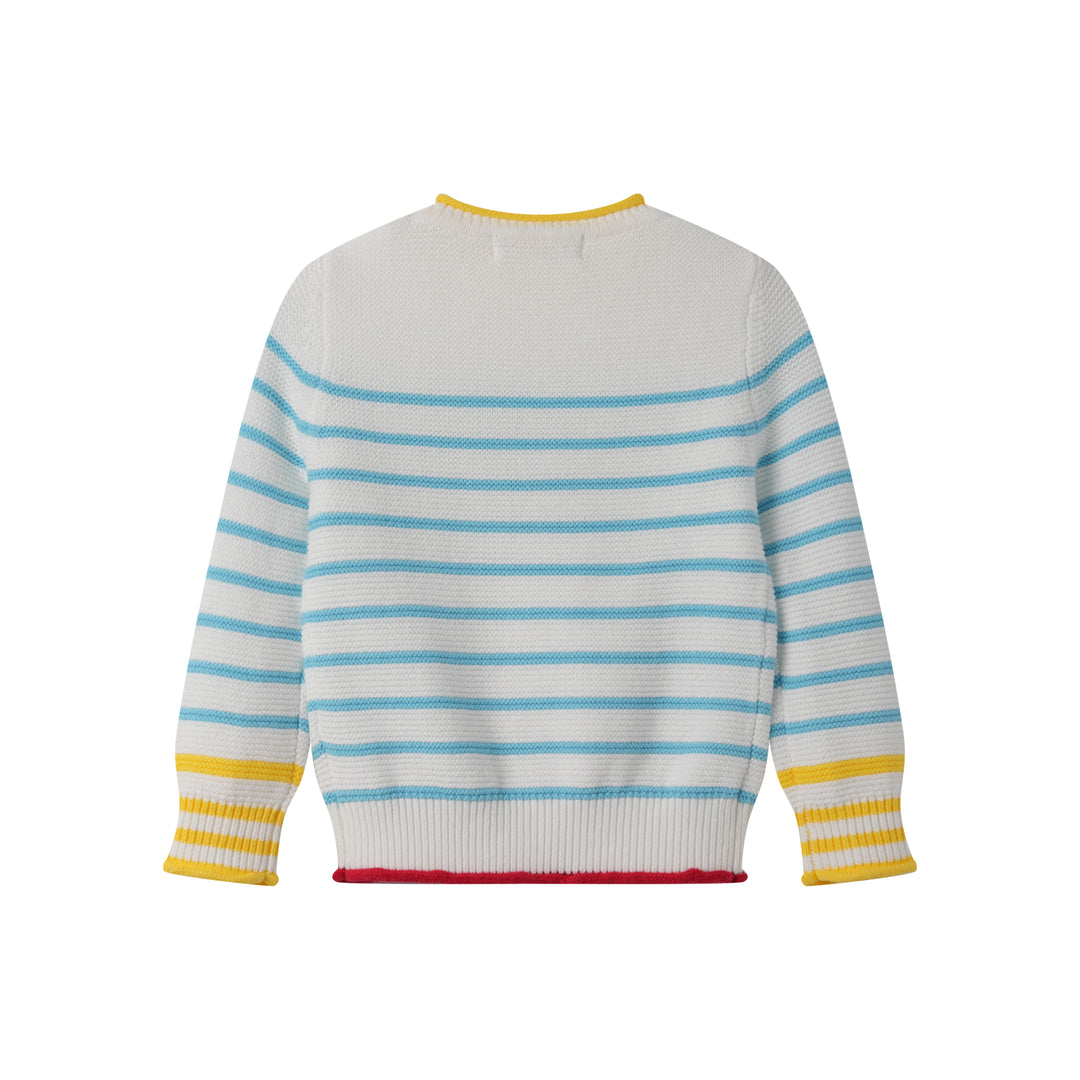 STRIPED SWEATER-BLUE STRIPED