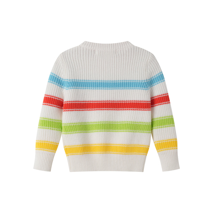 COLORFUL STRIPED SWEATER-MULTI STRIPED