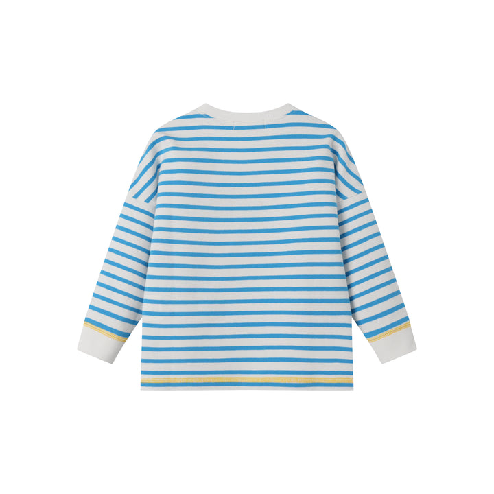 WUT503-STRIPED SWEATSHIRT-BLUE STRIPED