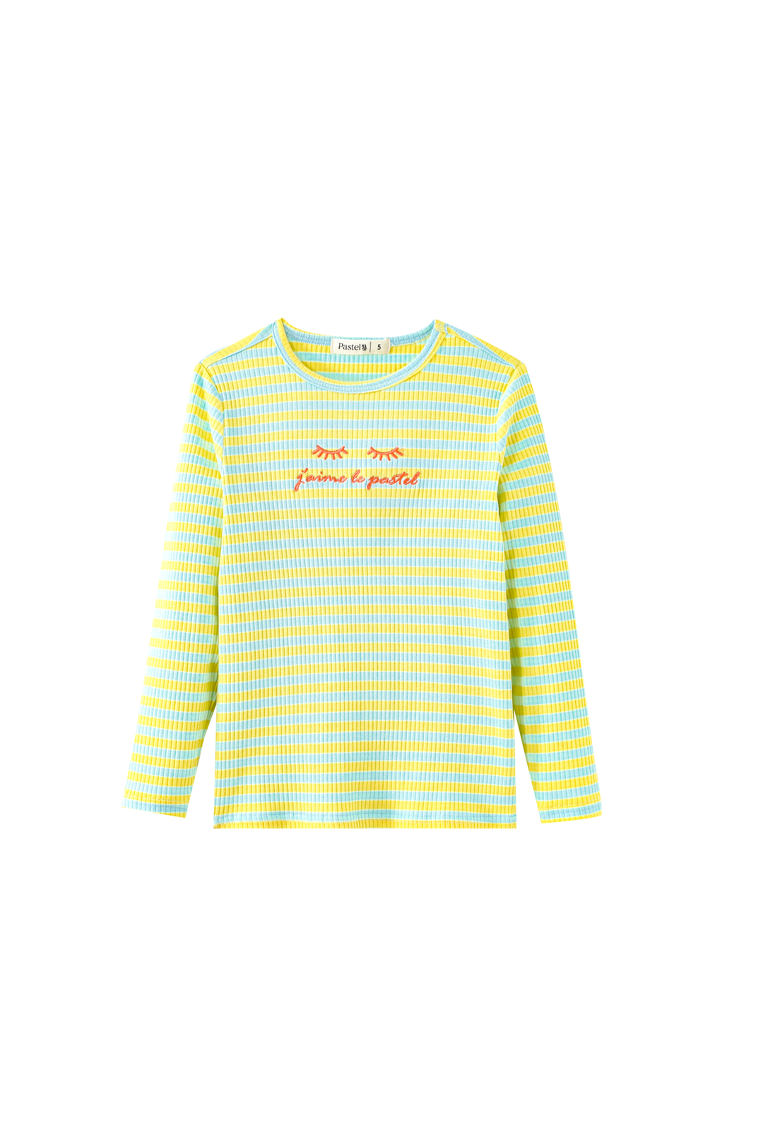 STRIPED RIBBED PAJAMA-YELLOW STRIPED
