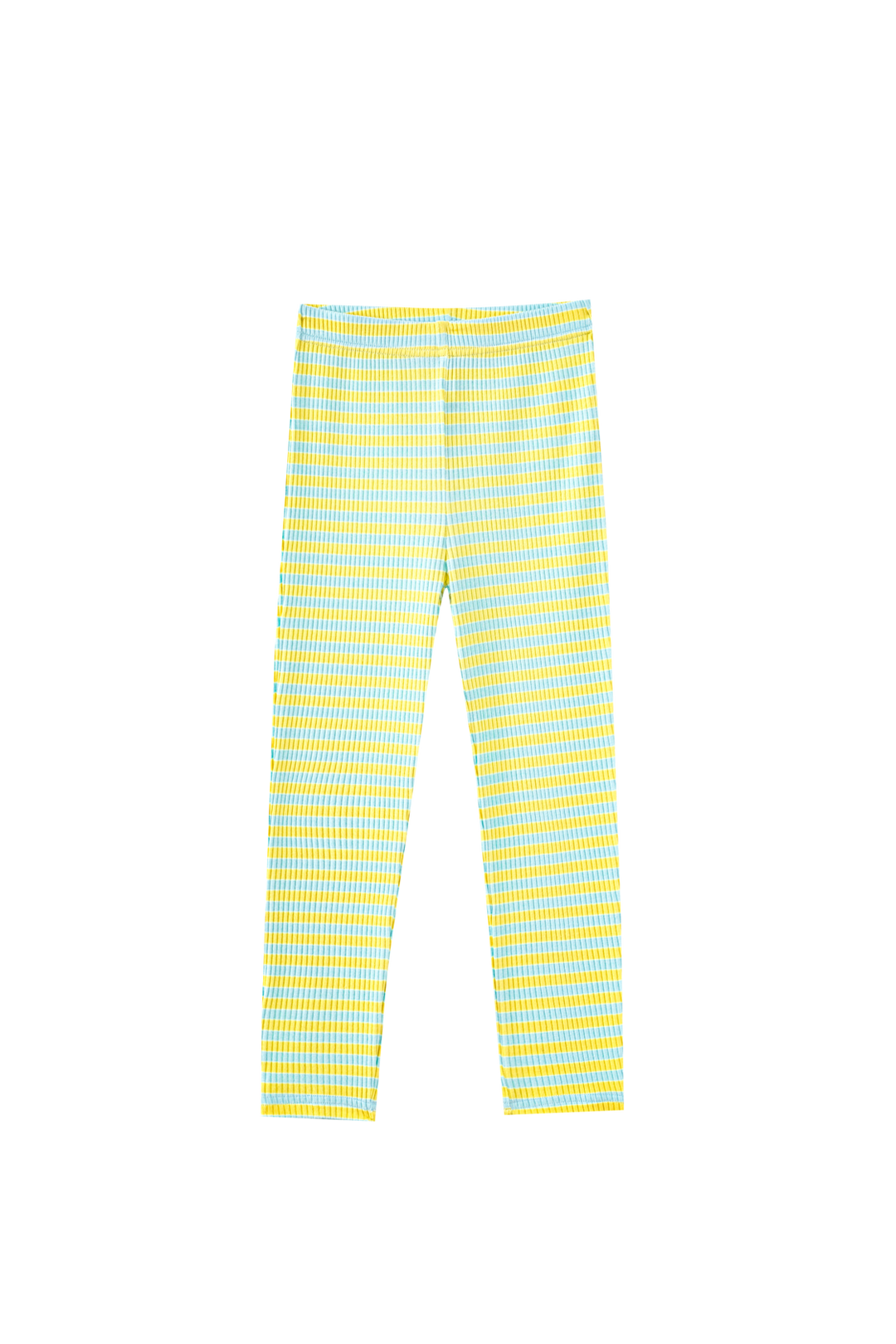 STRIPED RIBBED PAJAMA-YELLOW STRIPED
