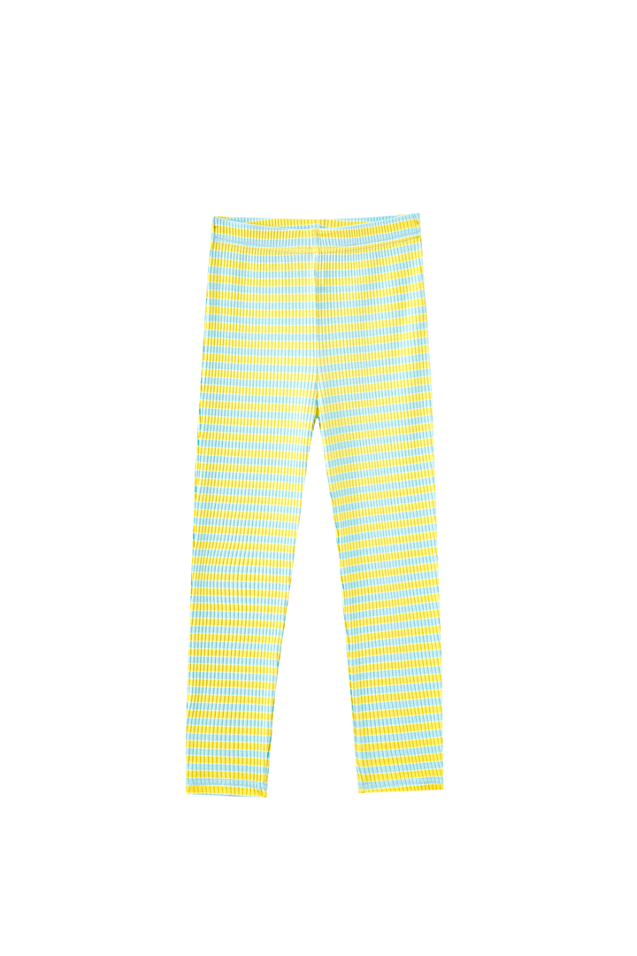 STRIPED RIBBED PAJAMA-YELLOW STRIPED