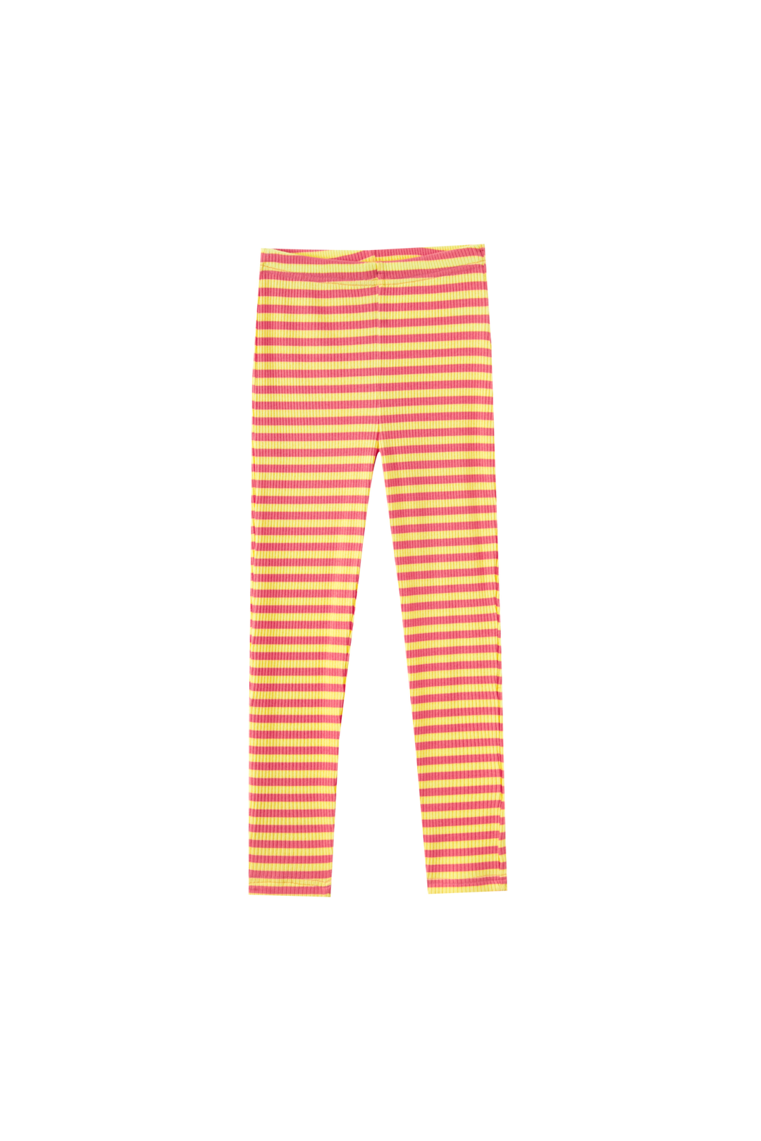 STRIPED RIBBED PAJAMA-PEACH STRIPED