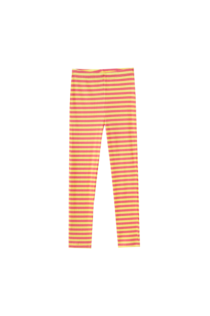 STRIPED RIBBED PAJAMA-PEACH STRIPED