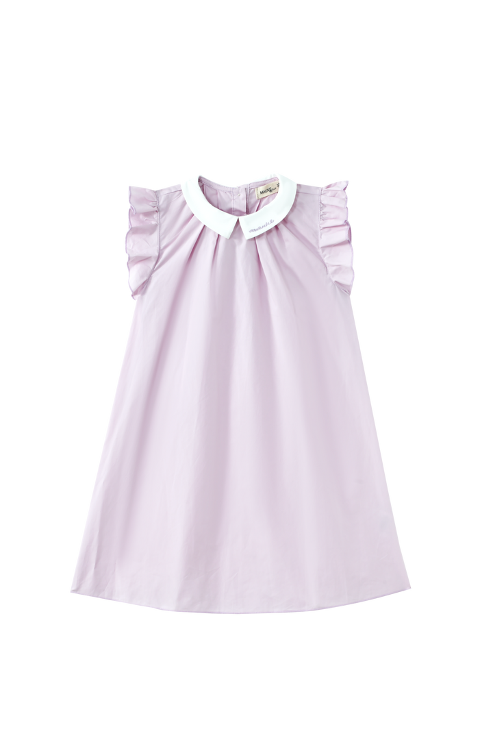 PINTUCK JUMPER WITH COLLAR-LAVENDER