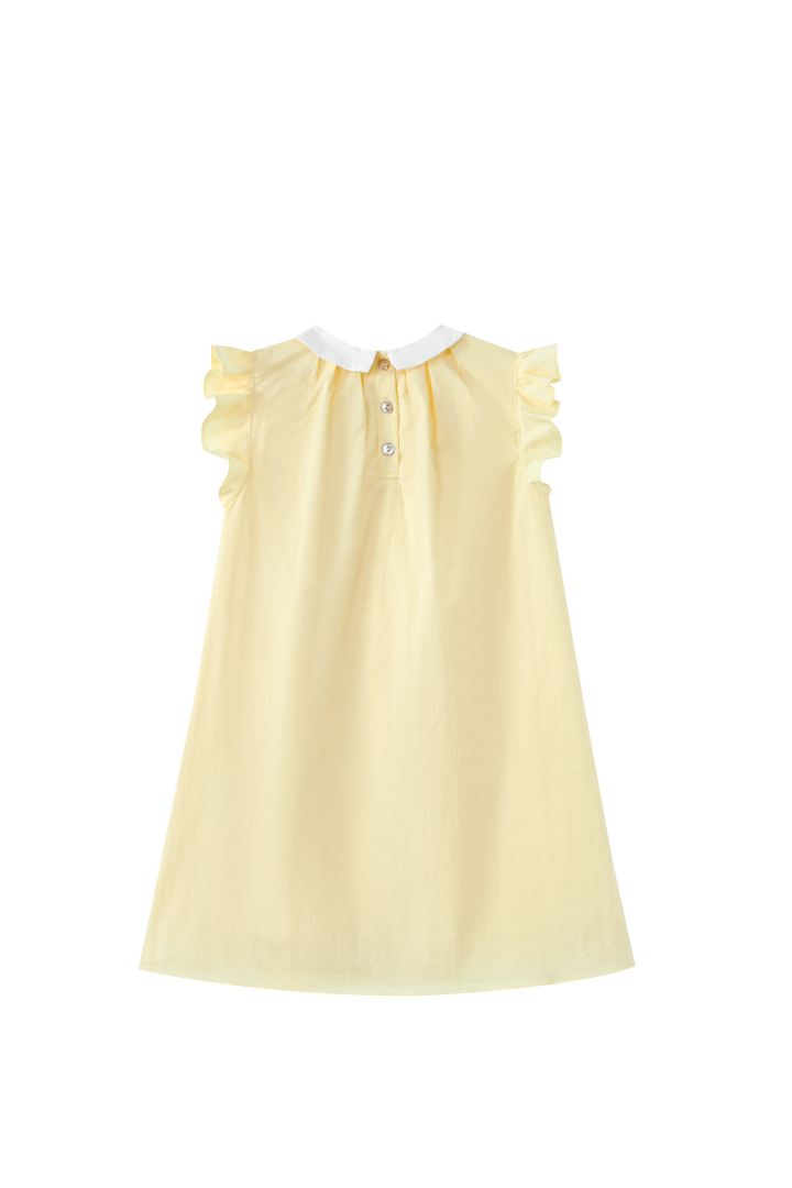 PINTUCK JUMPER WITH COLLAR-YELLOW