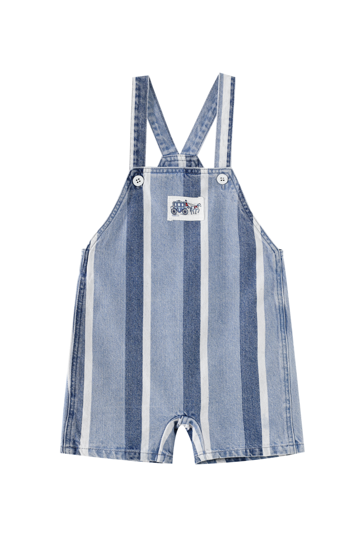 DENIM STRIPED SHORTALL-DENIM STRIPED