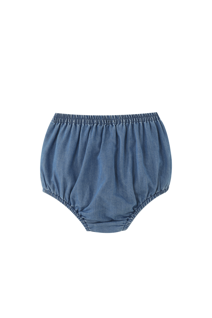 BLOOMER WITH BOW-DENIM