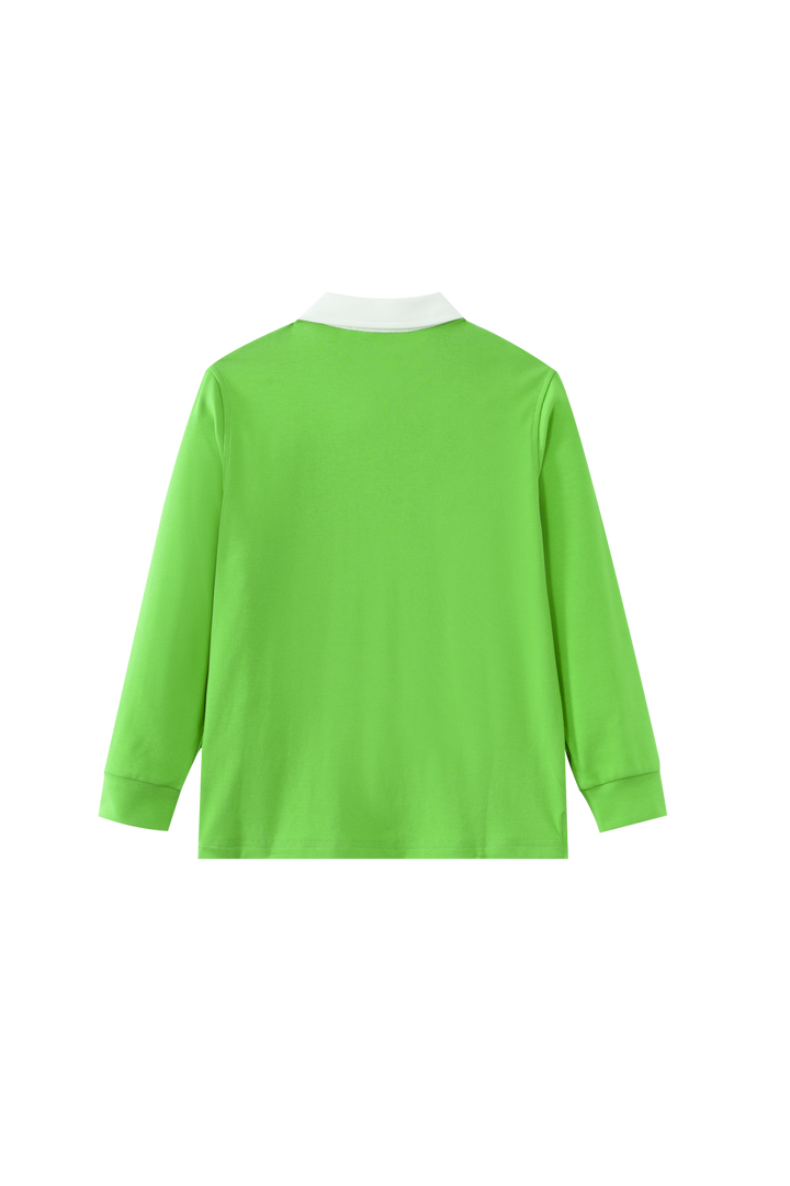 CENTER STRIPE POLO-GREEN