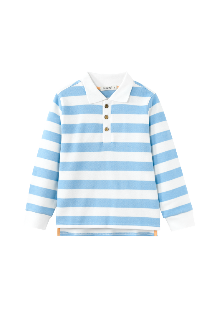 STRIPED POLO-BLUE STRIPED