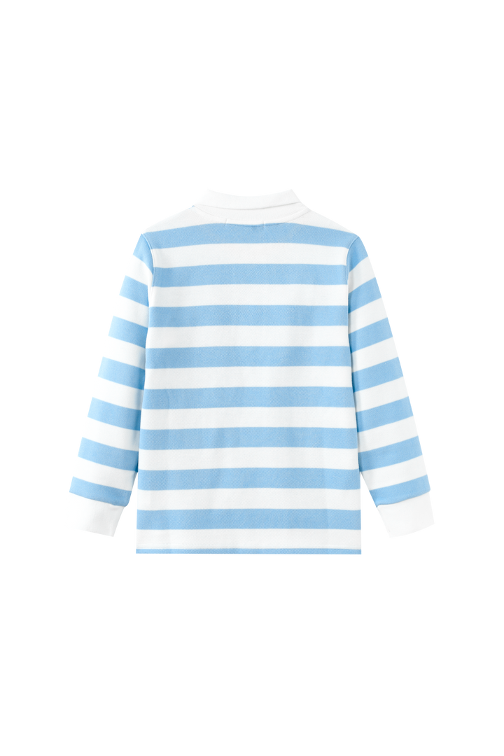 STRIPED POLO-BLUE STRIPED