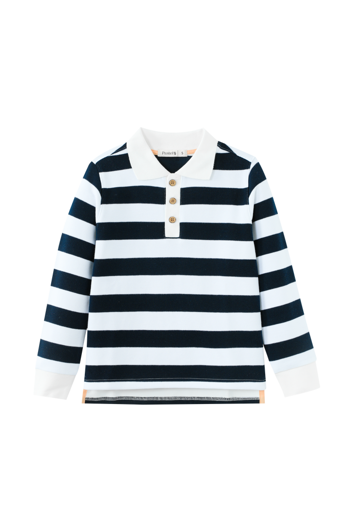 STRIPED POLO-NAVY STRIPED