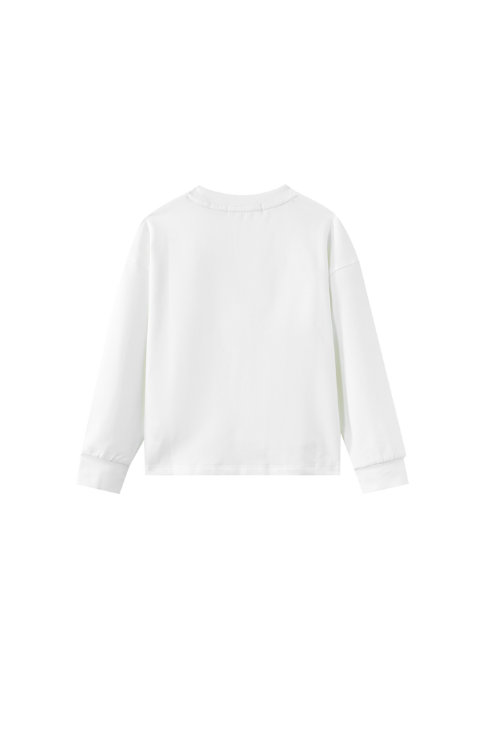 CITRUS BURST SWEATSHIRT-WHITE