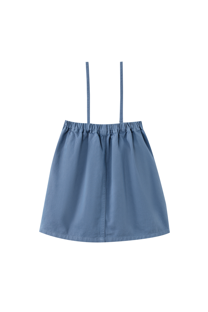 THIN STRAPPED JUMPER WITH POCKETS-BLUE